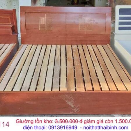 Giường ngủ G114 Giá bán = 3.500.000 đ giảm còn = 1.500.000 đ