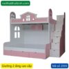 Giường 2 tầng trẻ em màu hồng MS 2593 - Hình ảnh 6