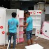 Giường ngủ Hello Kitty MS 9141  Giá 1m6  = 7.000.000 - Hình ảnh 6