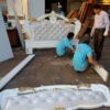 Giường ngủ cao cấp dát vàng MS 9125  Giá 1m6 = 16.000.000 - Hình ảnh 3
