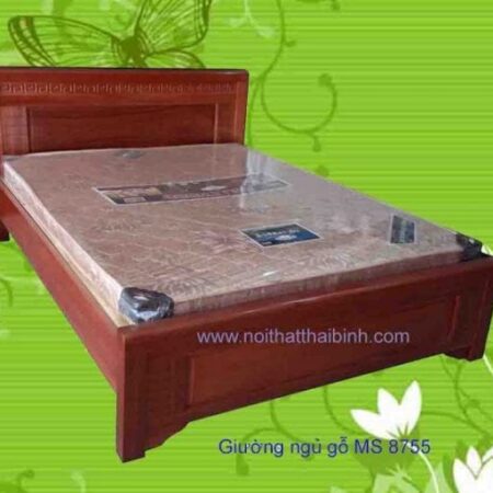 Giường gỗ xoan MS : 8755 Giá : 6.500.000
