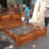 Giường gỗ căm xe MS 8966 Giá = 37.500.000 - Hình ảnh 6