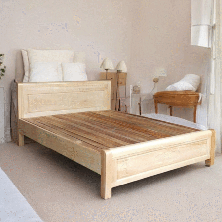 Giường gỗ sồi nga 1m6 MS 3053