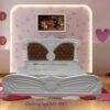 Giường ngủ MS 6945-Giá : 1m8 x 2m0 = 14.500.000         2m0 x 2m0 = 16.000.000 - Hình ảnh 2