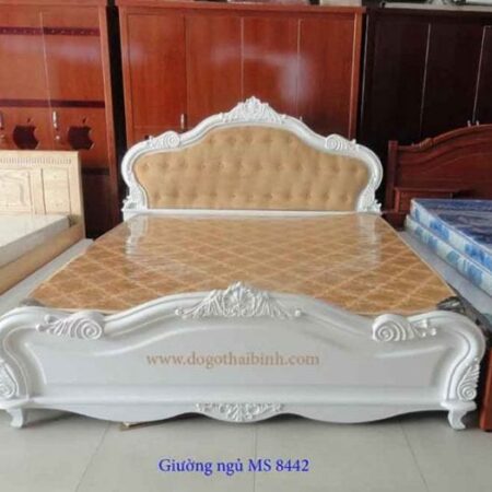 Giường ngủ cao cấp MS 8442  Giá 1m6 = 8.900.000
