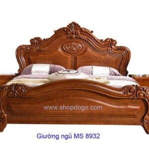 Giường ngủ gỗ căm xe MS 8932 Giá  1m6 = 32.000.000