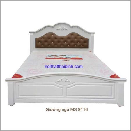 Giường ngủ cao cấp MS 9116  Giá 1m6 = 8.000.000