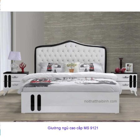 Giường ngủ cao cấp giá rẻ hcm MS 9121  Giá 1m6 = 8.000.000