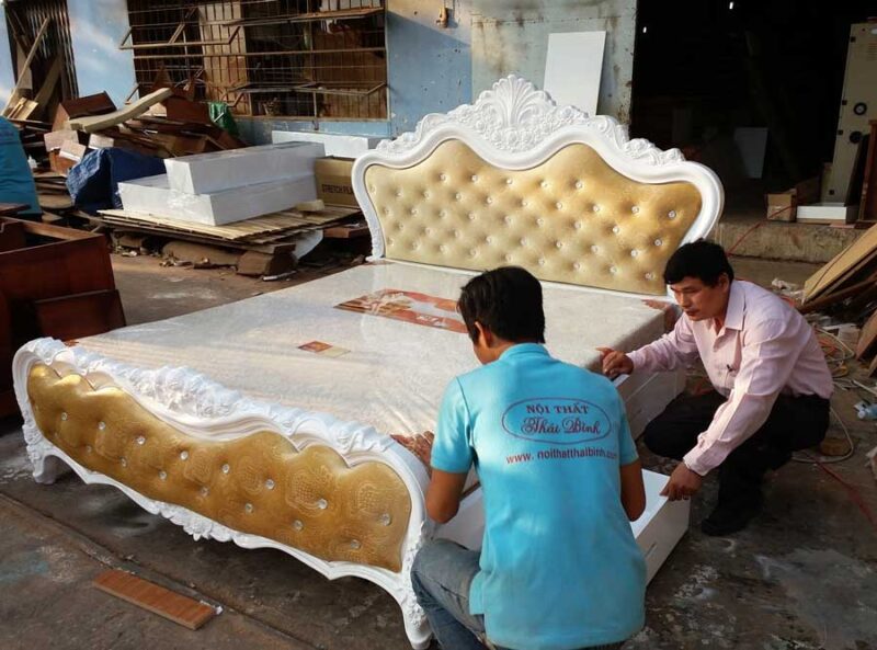 Giường ngủ cao cấp MS 9126  Giá 1m6 có 2 hộc kéo bên hong  = 16.000.000 - Ảnh 6