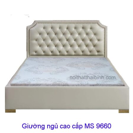 Giường ngủ cao cấp MS 9660 Giá 1m6 = 12.500.000
