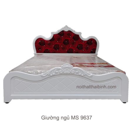 Giường ngủ đẹp sang trọng MS 9637 Giá 1m6 = 9.500.000