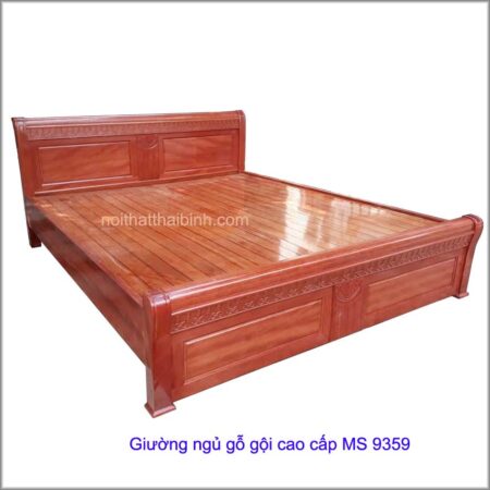 Giường gỗ cao cấp MS 9359 Giá 1m6 = 10.000.000