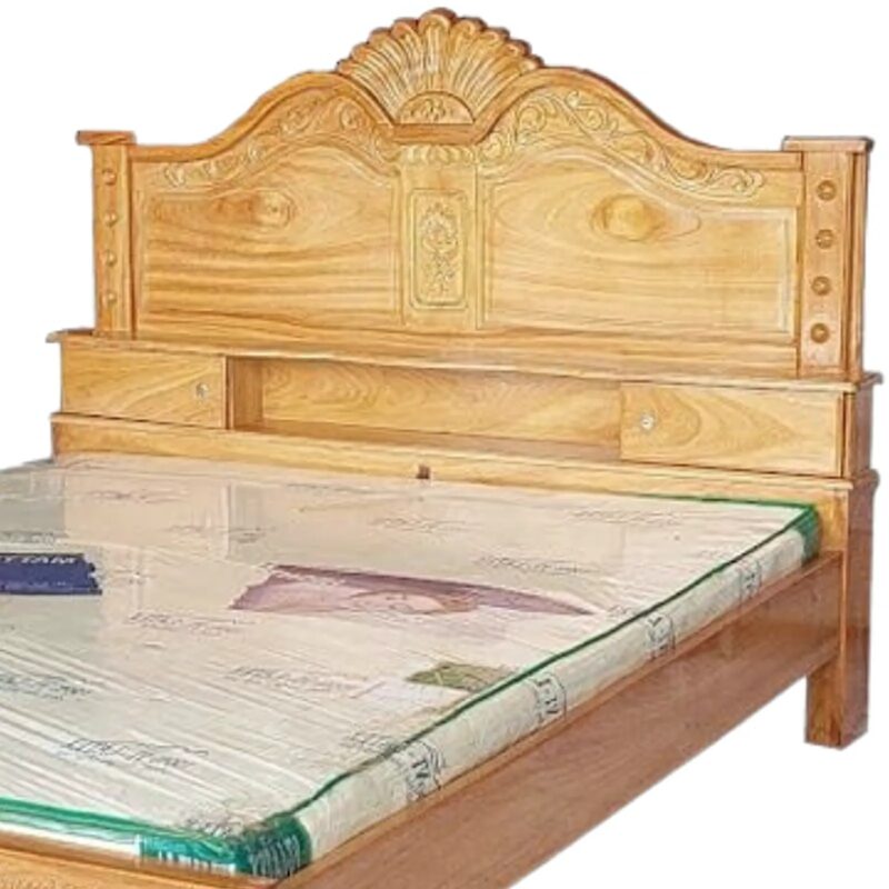 Giường gỗ gõ đỏ cao cấp MS 2929 5 Giường gỗ gõ đỏ cao cấp MS 2929 - Ảnh 5