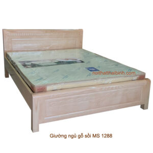 Giường ngủ gỗ sồi đẹp MS 1288