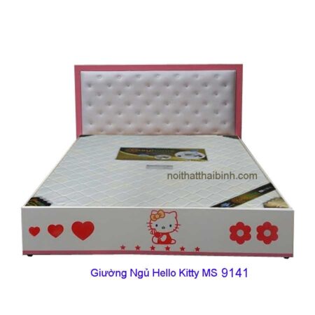 Giường ngủ Hello Kitty MS 9141 Giá 1m6 = 7.000.000