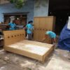 Giường ngủ tủ áo mdf sồi MS 8939 Giá : giường 1m6 = 3.800.000  Tủ 1m6 = 6.000.000 - Hình ảnh 3