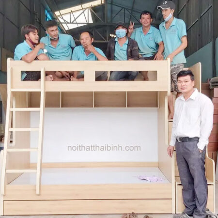 Giường 2 tầng đẹp MS 2076
