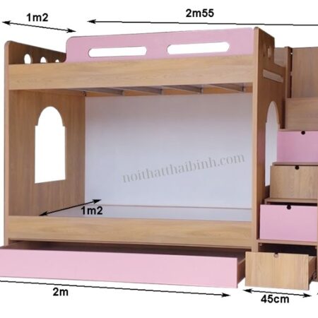 Giường tầng cho trẻ em MS 3103