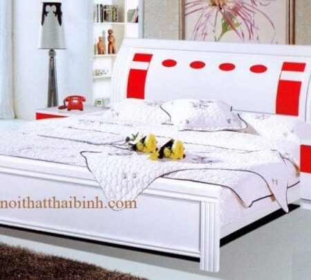 Giường sơn trắng MS : 3011  Giá : 4.600.000