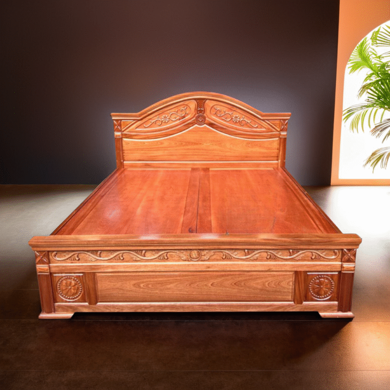 Mẫu giường gỗ xoan đào đẹp MS 3187 - Ảnh 6