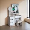Bàn trang điểm kính đèn cảm ứng MS 2145 2 Bàn trang điểm kính đèn cảm ứng MS 2145