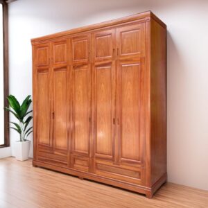 Tủ quần áo 5 cánh 2 tầng MS 3182