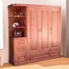 Tủ quần áo gỗ xoan đào có kệ trang trí MS 3181 3 Tủ quần áo gỗ xoan đào có kệ trang trí MS 3181