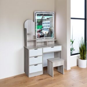 Bàn trang điểm kính đèn cảm ứng MS 2145 7 Bàn trang điểm kính đèn cảm ứng MS 2145