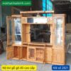 Kệ tivi kết hợp tủ rượu gỗ gõ đỏ MS 2821 - Hình ảnh 6
