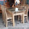 Bộ bàn ăn gỗ sồi tự nhiên MS 3098 - Hình ảnh 3