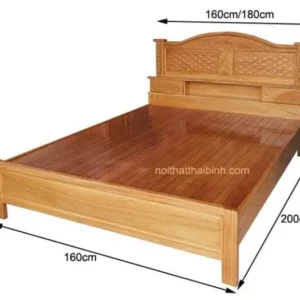 Giường ngủ gỗ gõ đỏ đẹp MS 1192 9 Giường ngủ gỗ gõ đỏ đẹp MS 1192