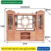 Kệ tivi gỗ kết hợp tủ trang trí MS 2747 - Hình ảnh 2