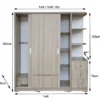 Tủ quần áo cánh lùa hiện đại MS 1233 - Hình ảnh 4