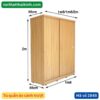 Tủ quần áo cửa lùa 1m6 MS 2848 - Hình ảnh 4
