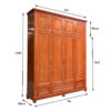 Tủ quần áo cao sát trần MS 3212 - Hình ảnh 5