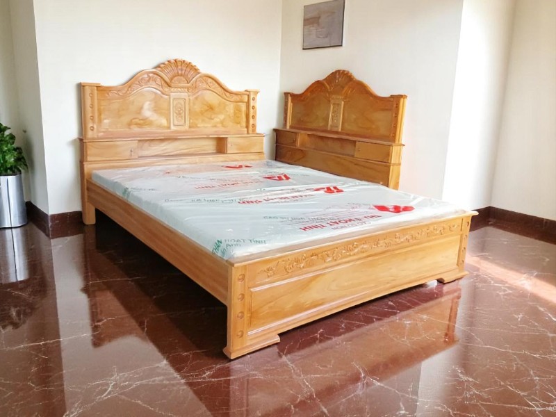 Mẫu giường gỗ đơn giản đẹp phù hợp với mọi không gian sống 3 Mẫu giường gỗ đơn giản đẹp