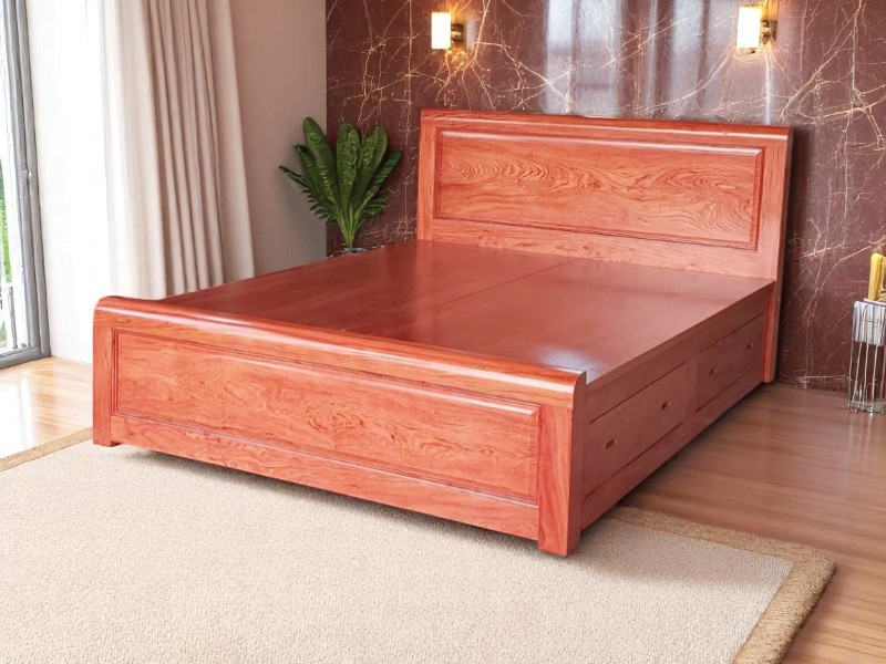 Mẫu giường gỗ đơn giản đẹp phù hợp với mọi không gian sống 2 Mẫu giường gỗ đơn giản đẹp