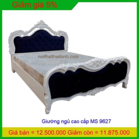 Giường ngủ cao cấp MS 9627 Giá 1m6 = 12.500.000 giảm 5% còn = 11.875.000