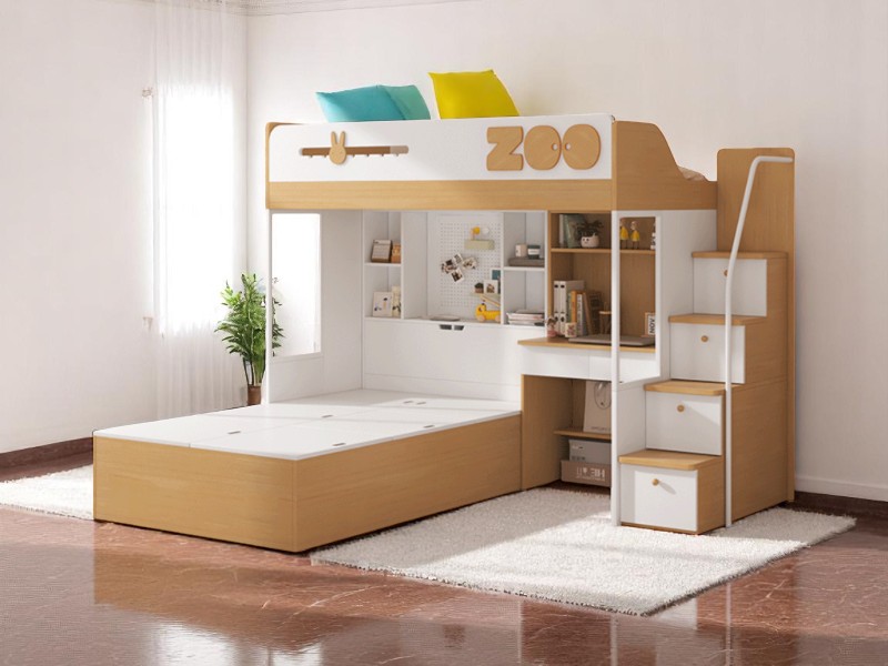 3 mẫu giường tầng gỗ thiết kế thông minh 5 Mẫu giường tầng gỗ thiết kế thông minh