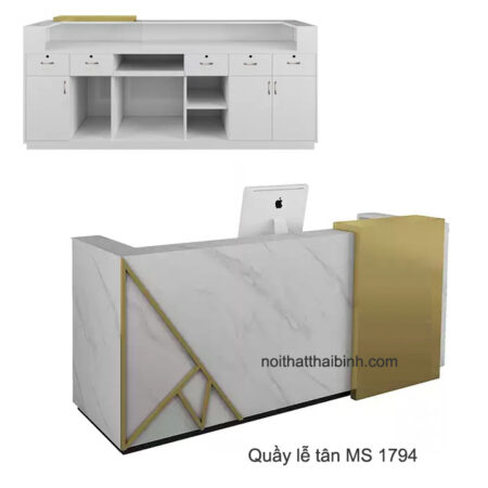 Mẫu quầy lễ tân đẹp MS 1794