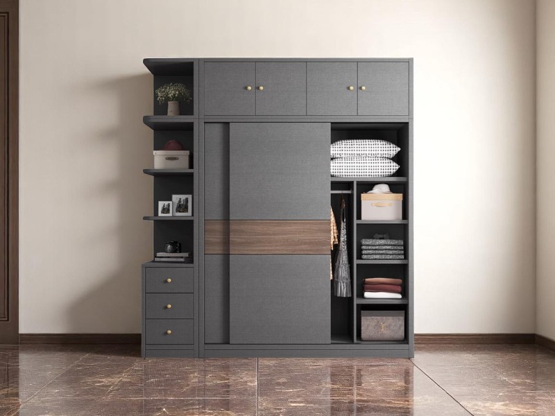 Mẫu tủ quần áo 3 buồng hiện đại đẹp tiện ích 3 Mẫu tủ quần áo 3 buồng hiện đại