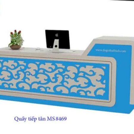 Quầy tiếp tân MS 8469 Size : dài 2m0 Giá = 10.600.000