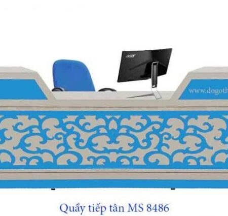 Quầy tiếp tân MS 8486 Size : dài 2m0 Giá = 10.600.000