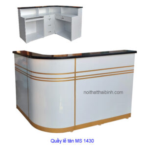 Quầy lễ tân đẹp MS 1430 Giá bán= 12.000.000đ giảm còn= 10.000.000đ