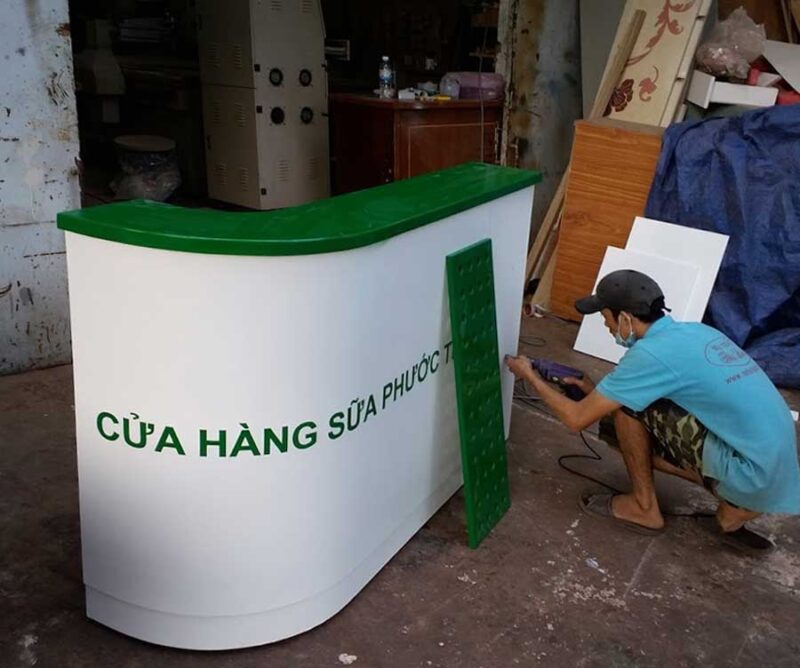 Quầy tiếp tân MS 9019 Giá 1m2 : 4.200.000 - Ảnh 7