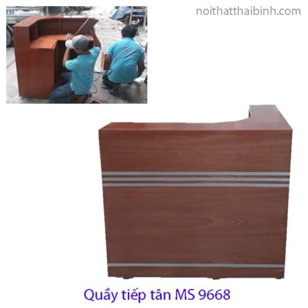 Quầy tiếp tân góc MS 9668 Giá 1m0 = 6.000.000