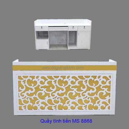 Quầy tính tiền  MS 8868 Size : 1m2 x 1m08 x 0m47 Giá: 5.800.000