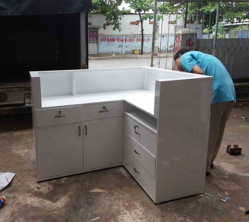 Quầy tính tiền  MS 8963 Size : 1m4 x 1m08 x 0m47 Giá: 7.700.000 - Ảnh 4