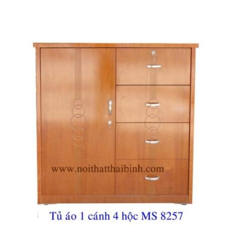 Tủ 1 cánh 4 hộc MS 8257 Giá 1m2 = 3.500.000
