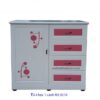 Tủ áo lùn 1 cánh 4 hộc kéo MS 9210 Giá 1m2 = 3.500.000 - Hình ảnh 5